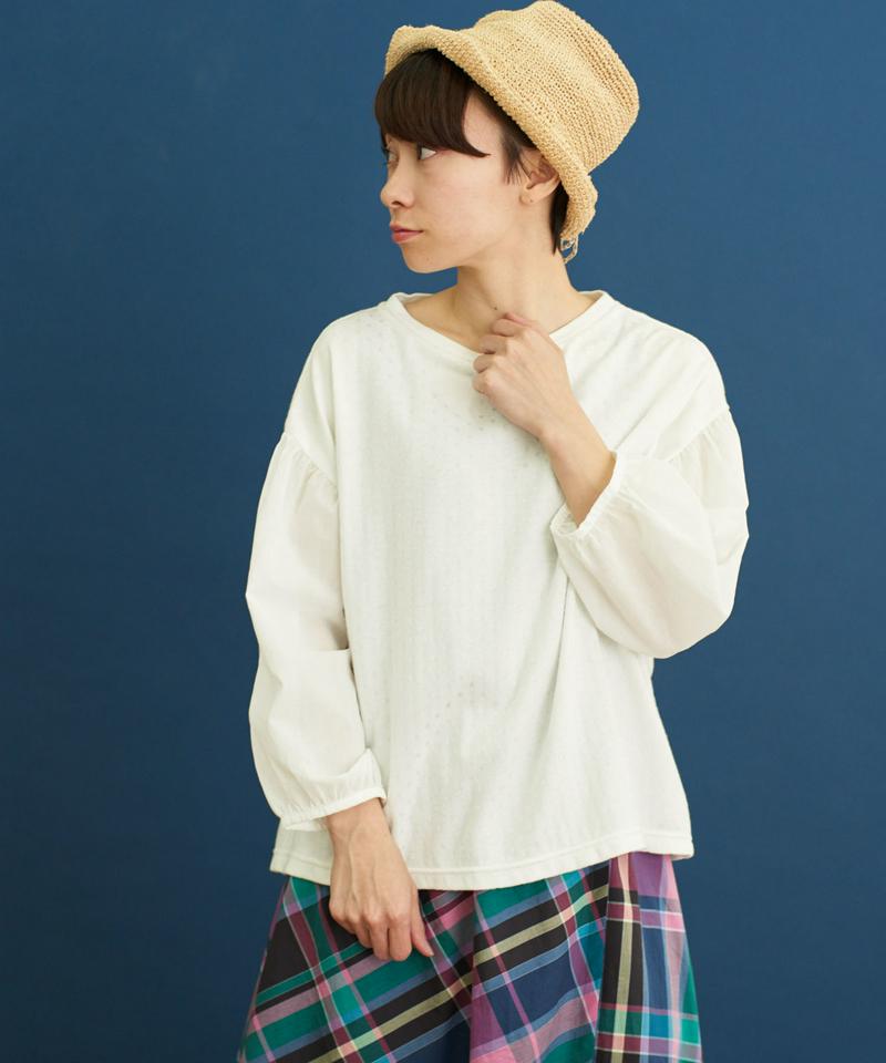 ○フィラメントドット　パフ袖Ｔ－シャツ