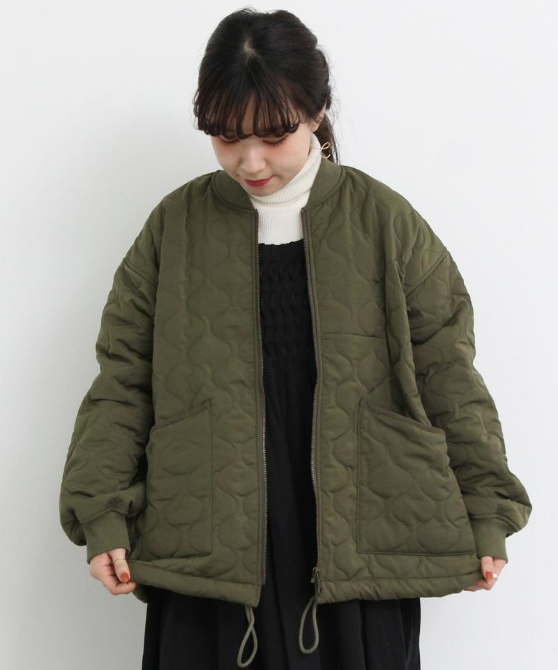 ○mat ミリタリーキルトブルゾン