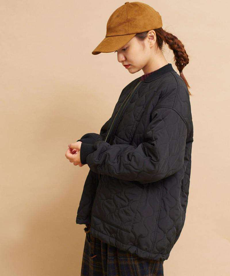 ○mat ミリタリーキルトブルゾン