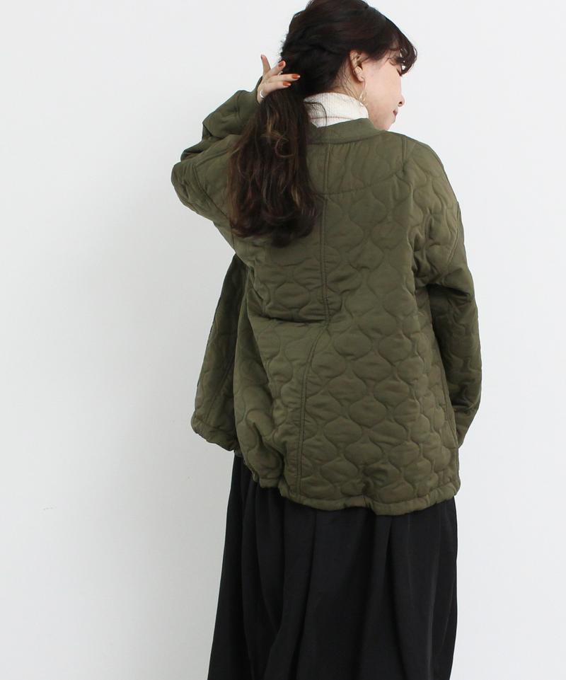 ○mat ミリタリーキルトブルゾン