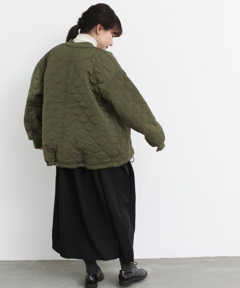 ○mat ミリタリーキルトブルゾン