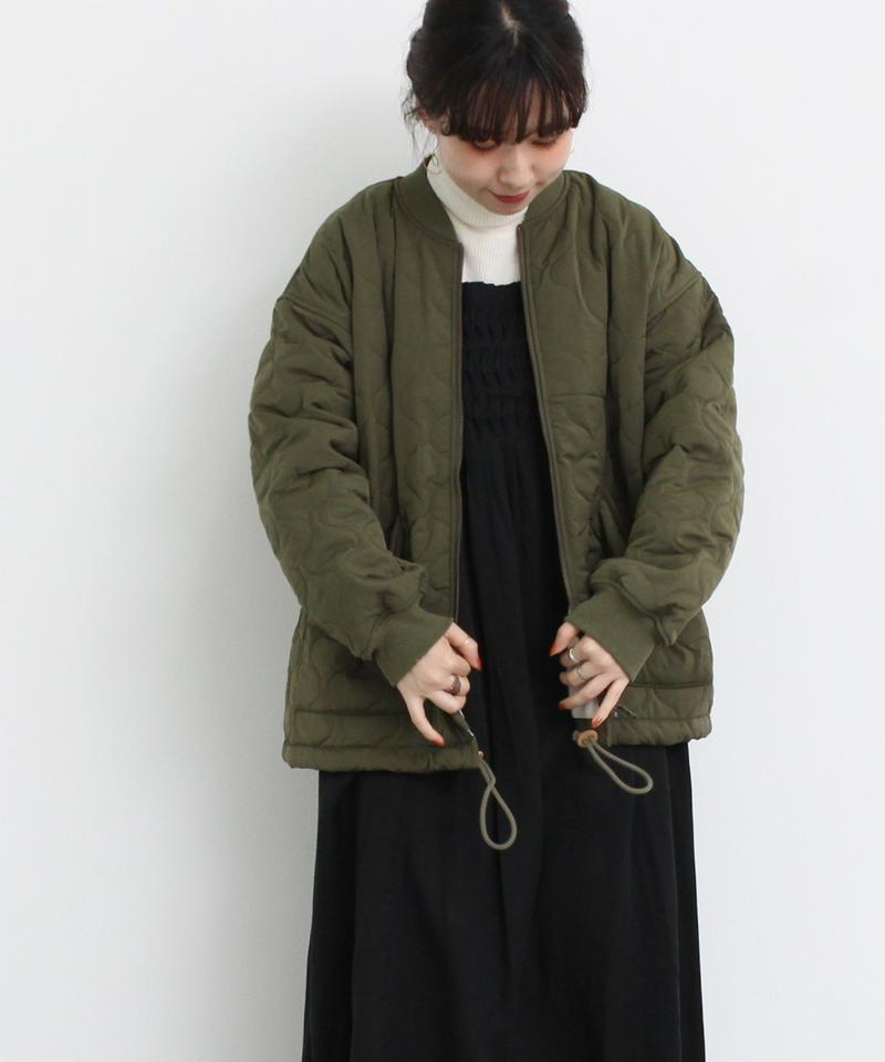 ○mat ミリタリーキルトブルゾン