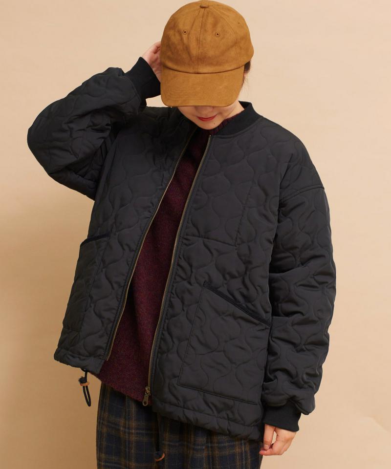 ○mat ミリタリーキルトブルゾン