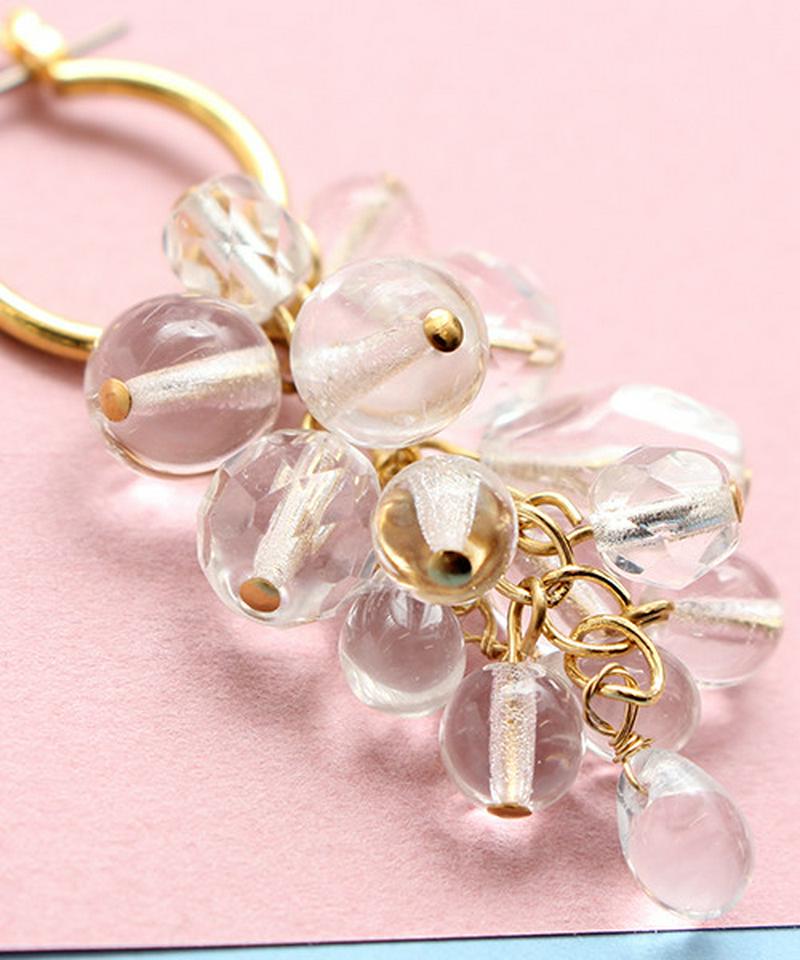 △クリア ジャラジャラピアス