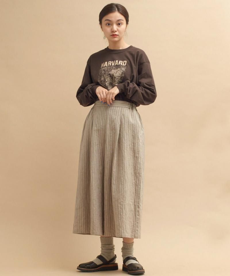 ○mat HARVARDﾞプリントロングスリーブTシャツ