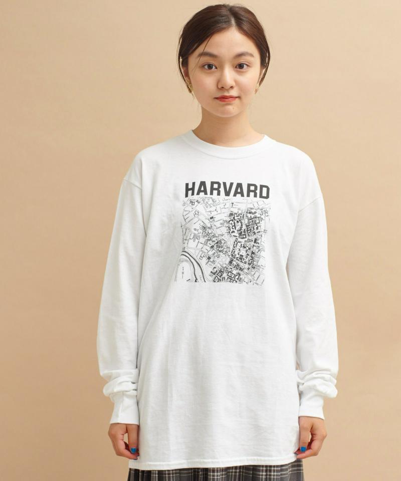 ○mat HARVARDﾞプリントロングスリーブTシャツ