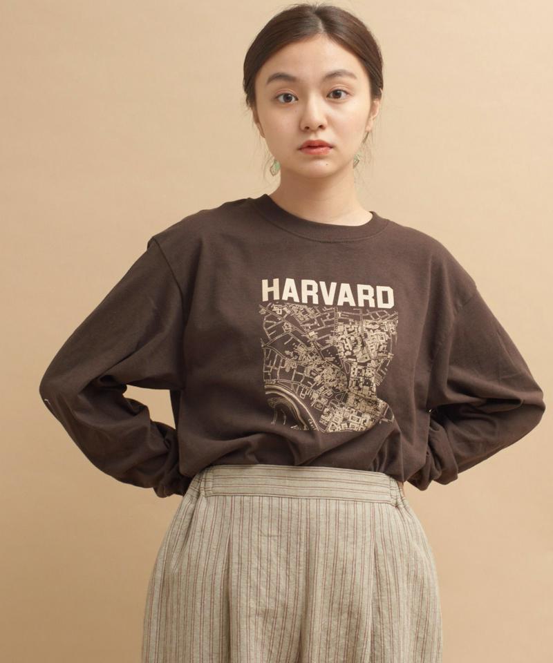 ○mat HARVARDﾞプリントロングスリーブTシャツ