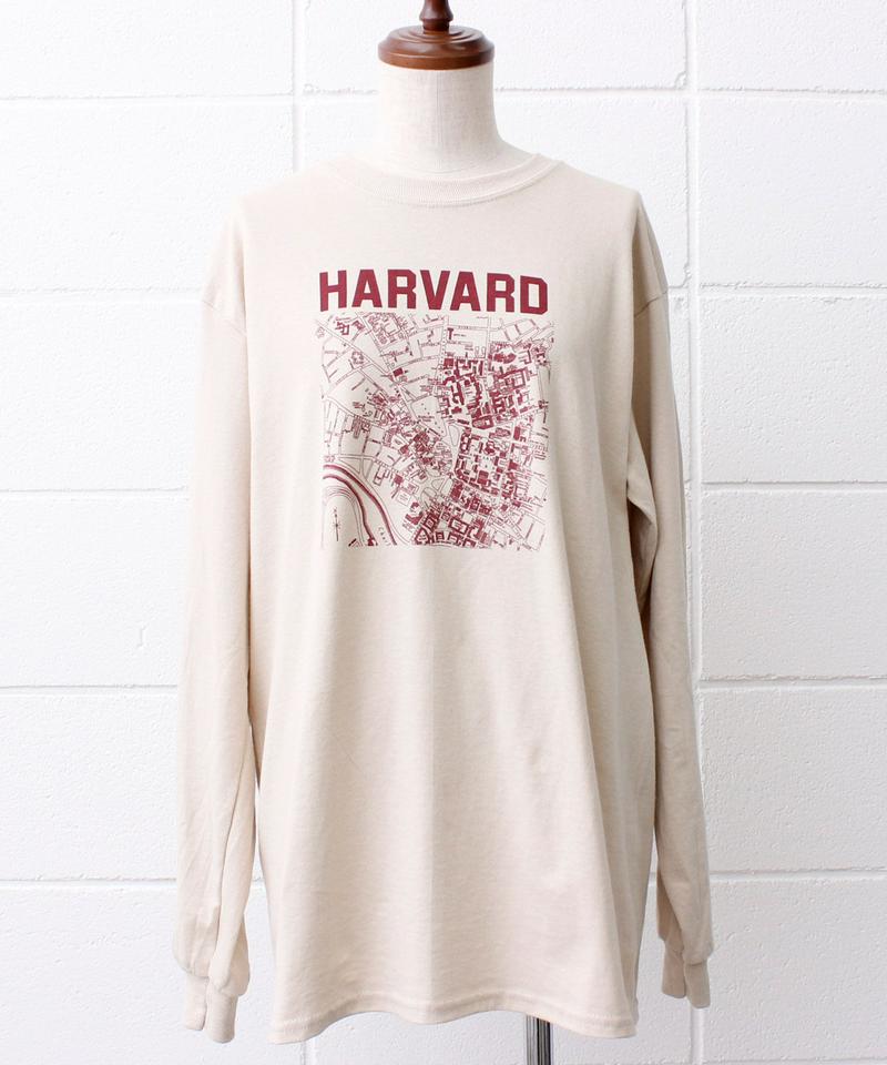 ○mat HARVARDﾞプリントロングスリーブTシャツ