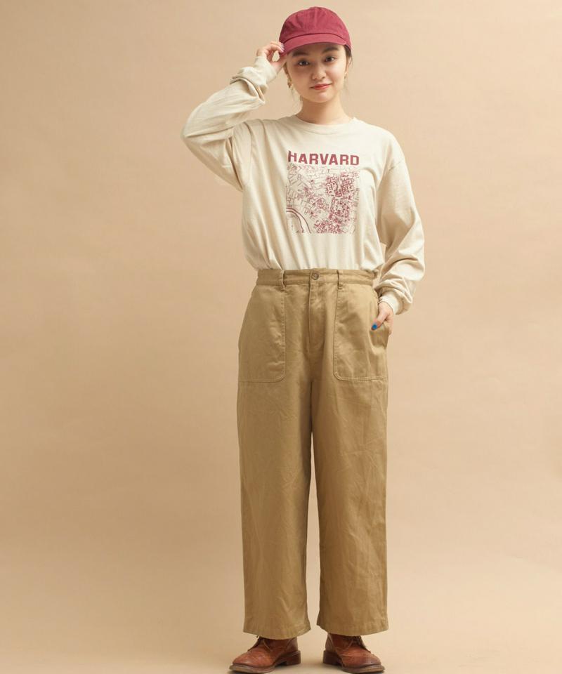 ○mat HARVARDﾞプリントロングスリーブTシャツ