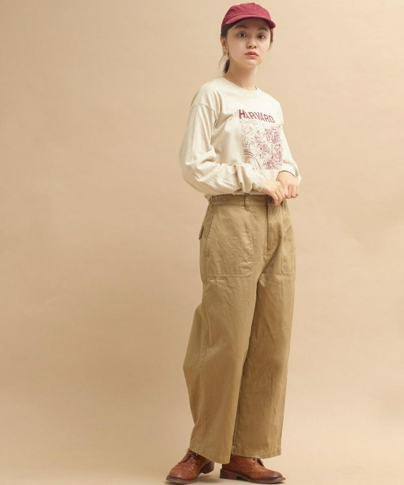 ○mat HARVARDﾞプリントロングスリーブTシャツ