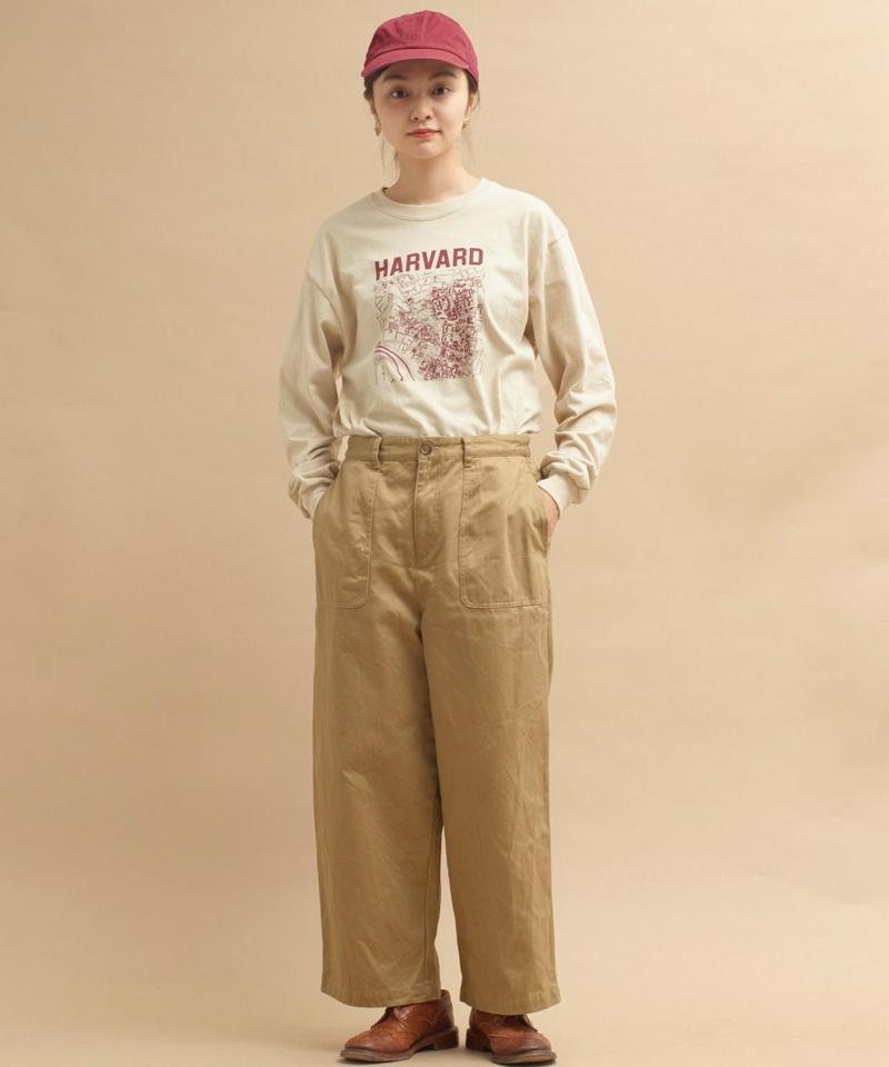 ○mat HARVARDﾞプリントロングスリーブTシャツ