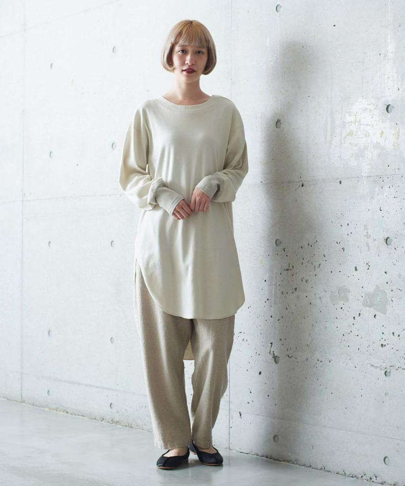 ○20フライス起毛 肩ボタンロングプルオーバー（cardo fabrica）