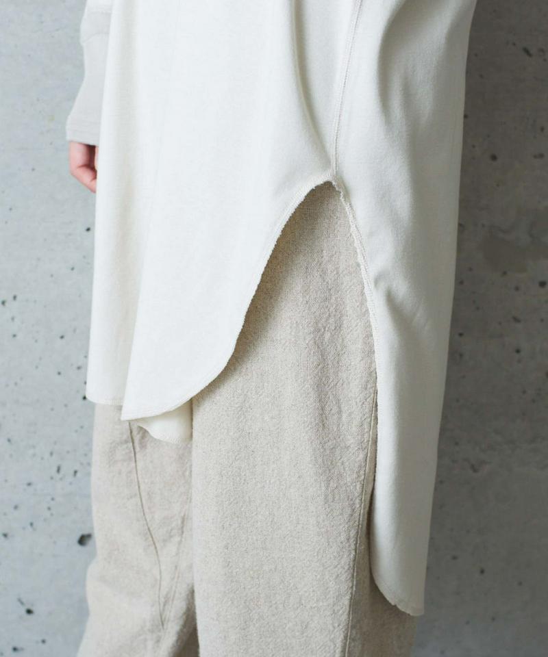 ○20フライス起毛 肩ボタンロングプルオーバー（cardo fabrica）