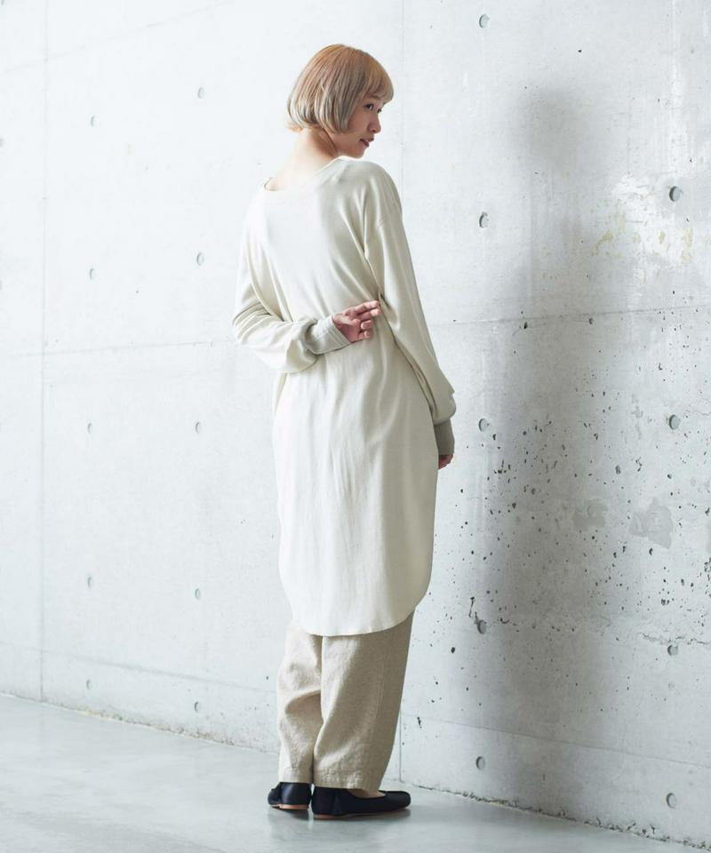 ○20フライス起毛 肩ボタンロングプルオーバー（cardo fabrica）