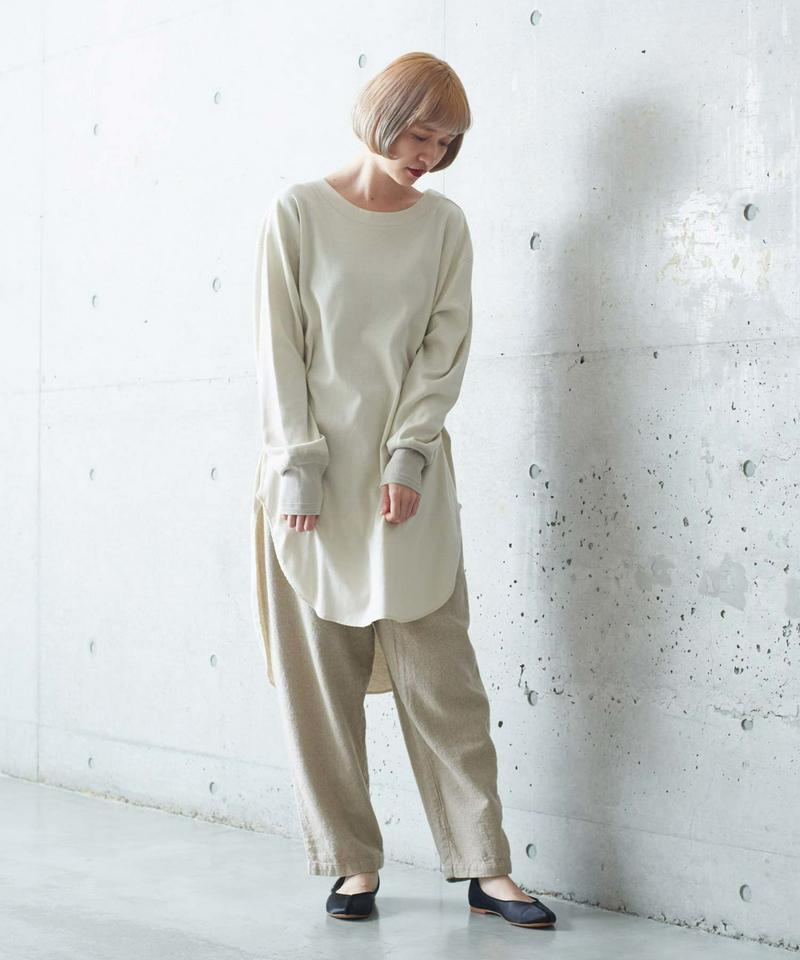 ○20フライス起毛 肩ボタンロングプルオーバー（cardo fabrica）
