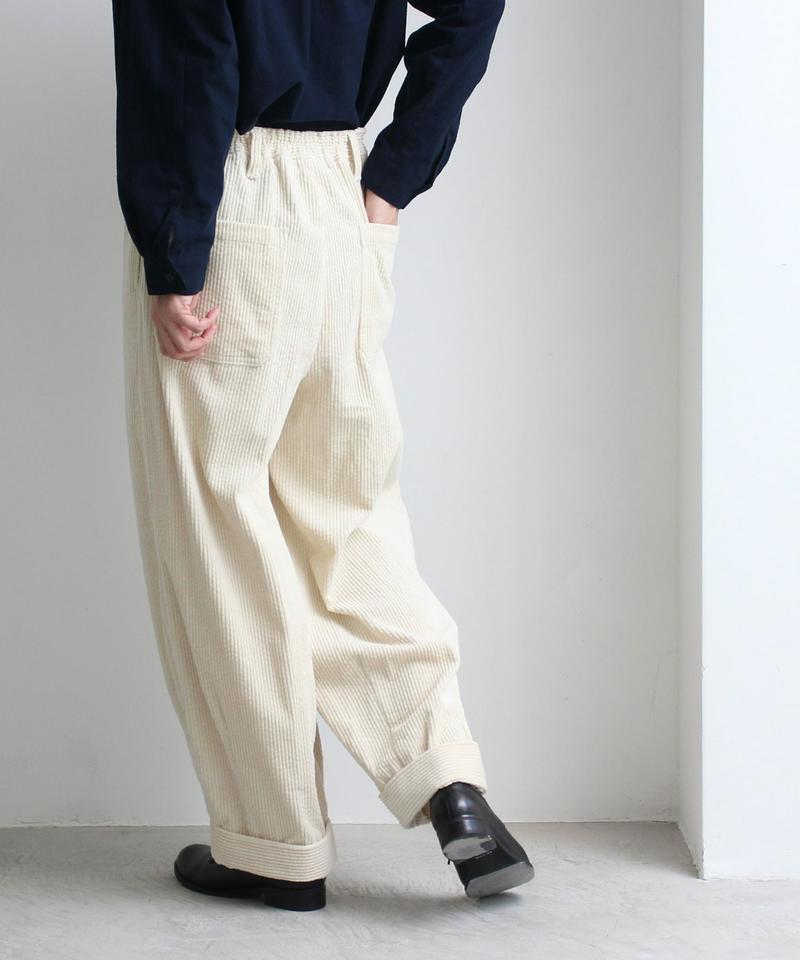 サッカーコール天　だぼパンツ