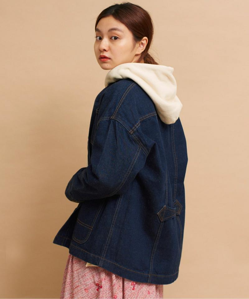 mat 綿麻デニムブルゾン（mat quotidien）