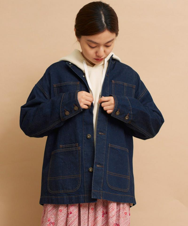 mat 綿麻デニムブルゾン（mat quotidien）