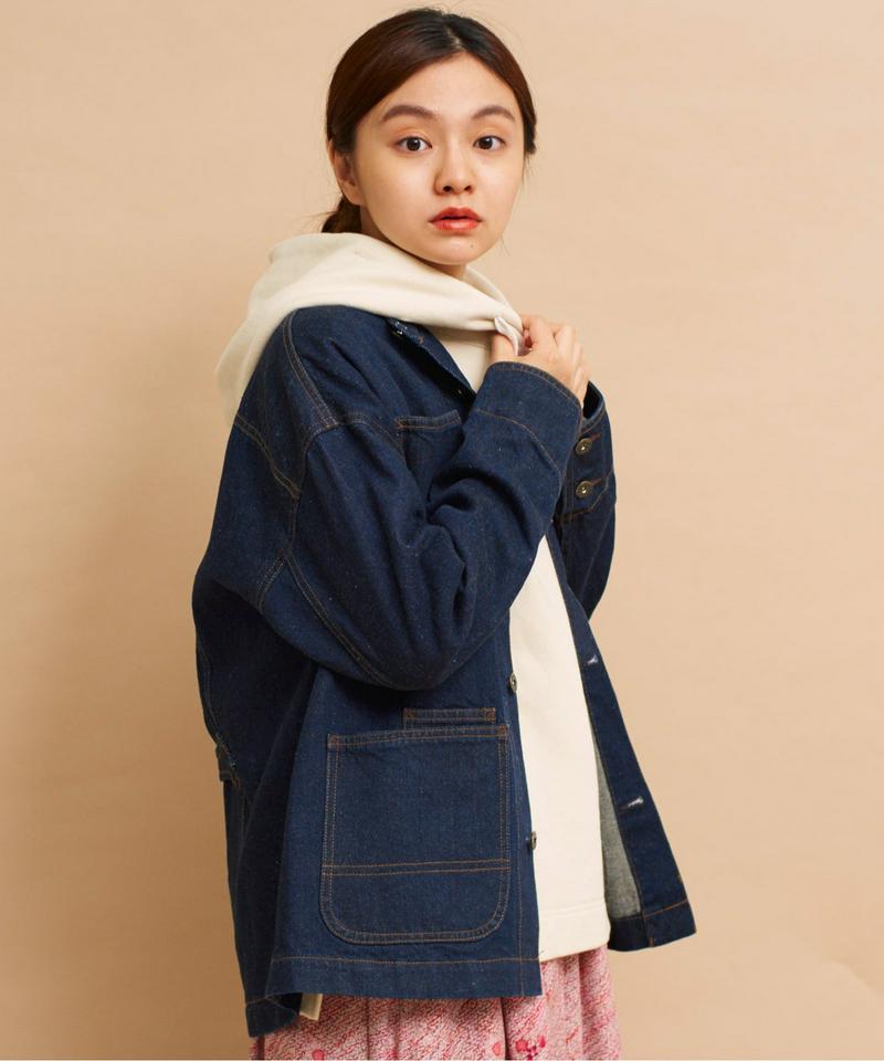 mat 綿麻デニムブルゾン（mat quotidien）