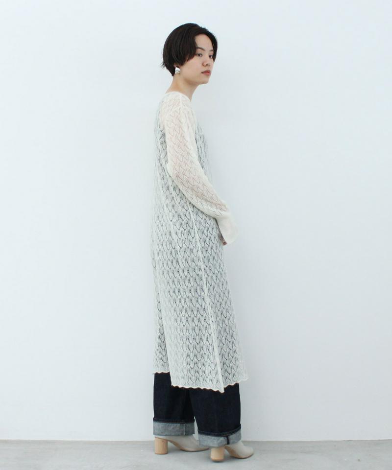 ○キッドモヘア長袖マキシワンピース