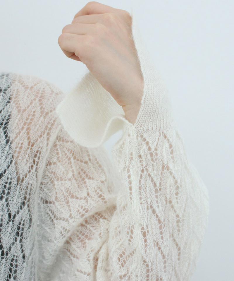○キッドモヘア長袖マキシワンピース