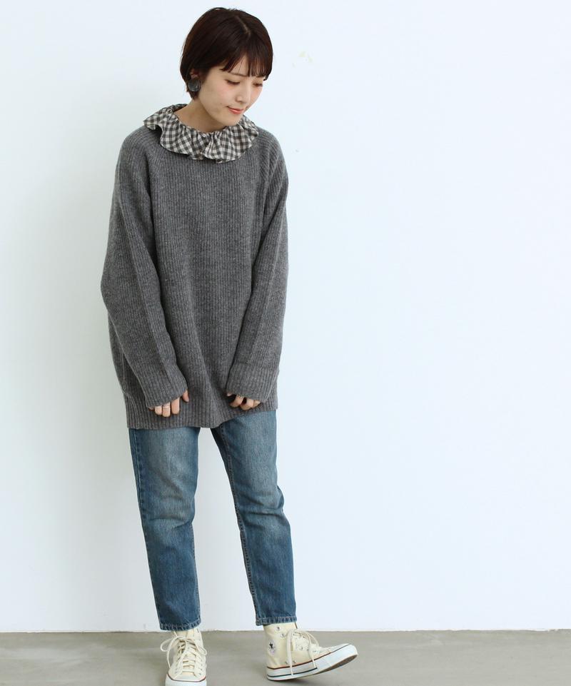 ○mat ラムナイロン あぜプルオーバー