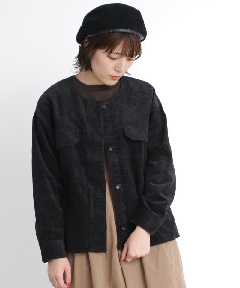 ○mat 8Wコール　ノーカラージャケット