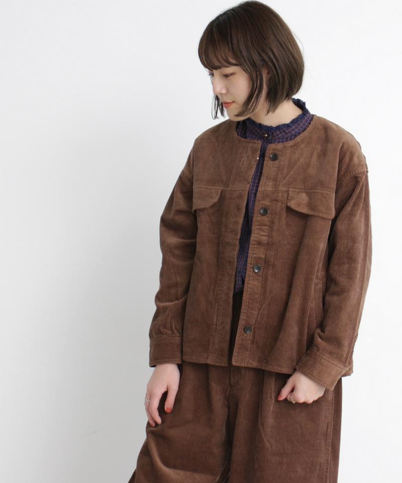 ○mat 8Wコール　ノーカラージャケット