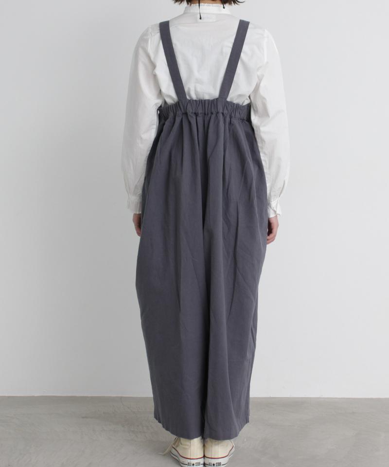 ○mat 綿麻ライトキャンバス　ゆったりサロペット
