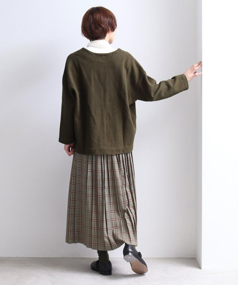 ○ヘビー天竺　Vあきカーディガン