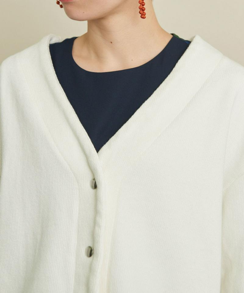 ○ヘビー天竺　Vあきカーディガン