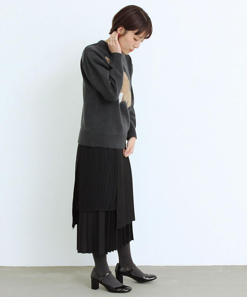 〇eiπe　ラムナイロン　ジャカード アメショプルオーバー