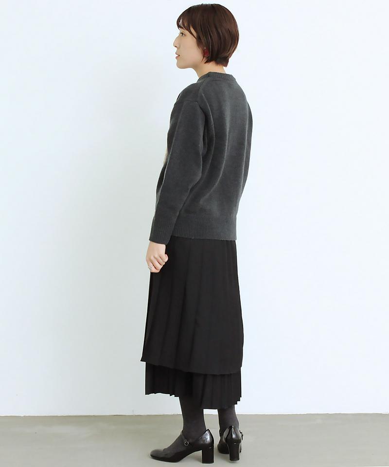 〇eiπe　ラムナイロン　ジャカード アメショプルオーバー