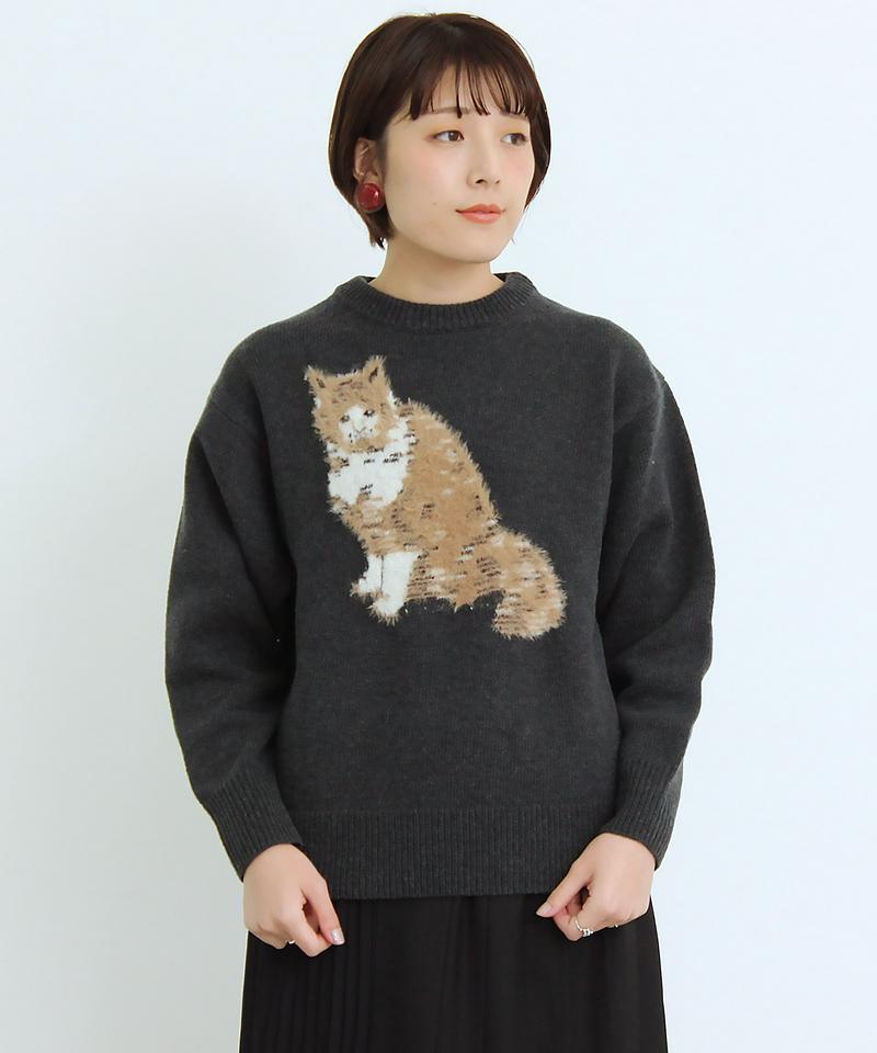 〇eiπe　ラムナイロン　ジャカード アメショプルオーバー