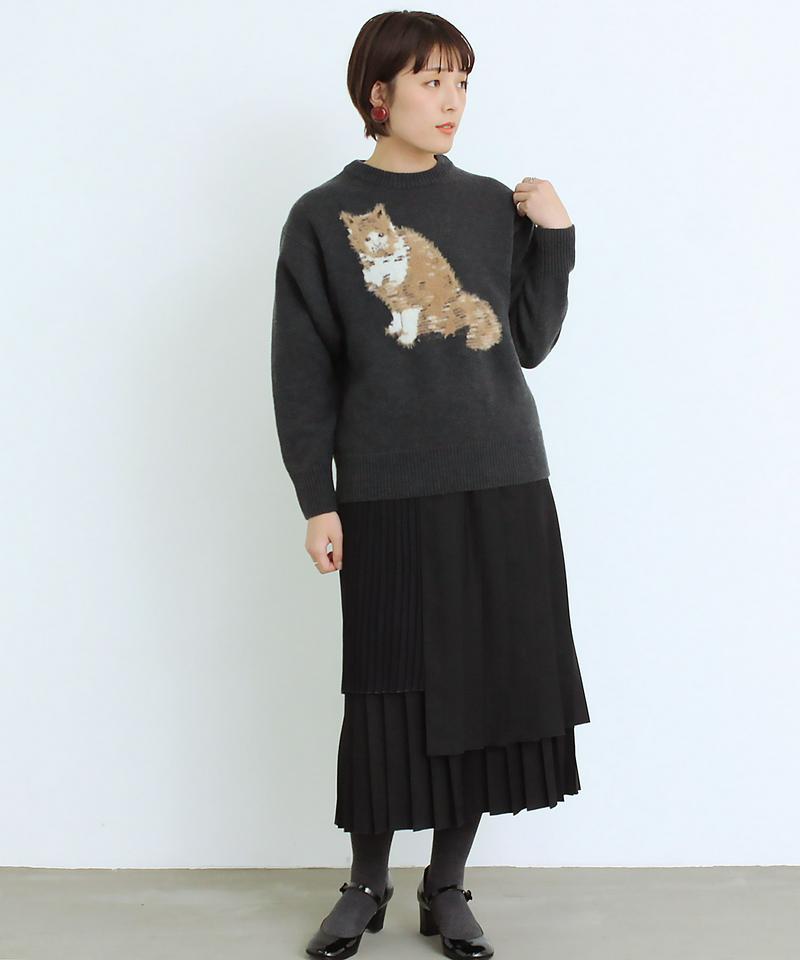 〇eiπe　ラムナイロン　ジャカード アメショプルオーバー