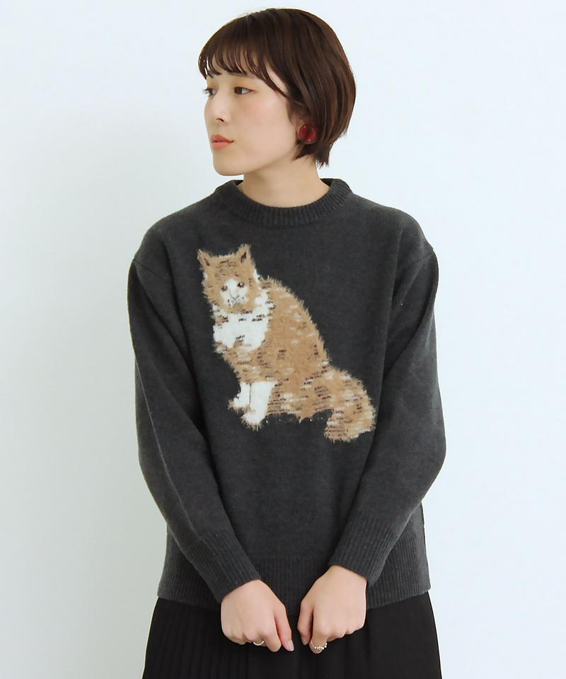 〇eiπe　ラムナイロン　ジャカード アメショプルオーバー