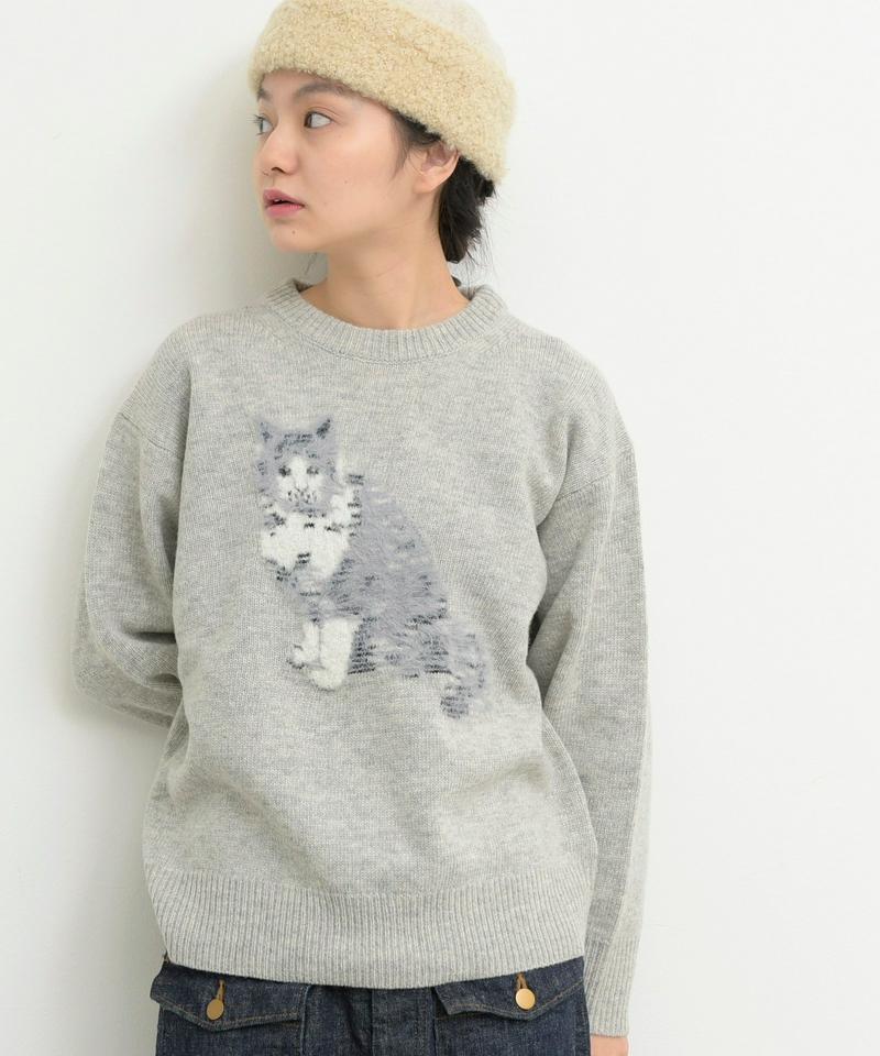 〇eiπe　ラムナイロン　ジャカード アメショプルオーバー