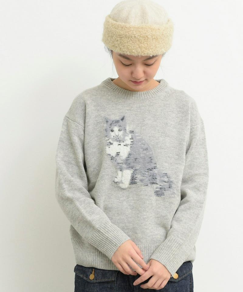 〇eiπe　ラムナイロン　ジャカード アメショプルオーバー