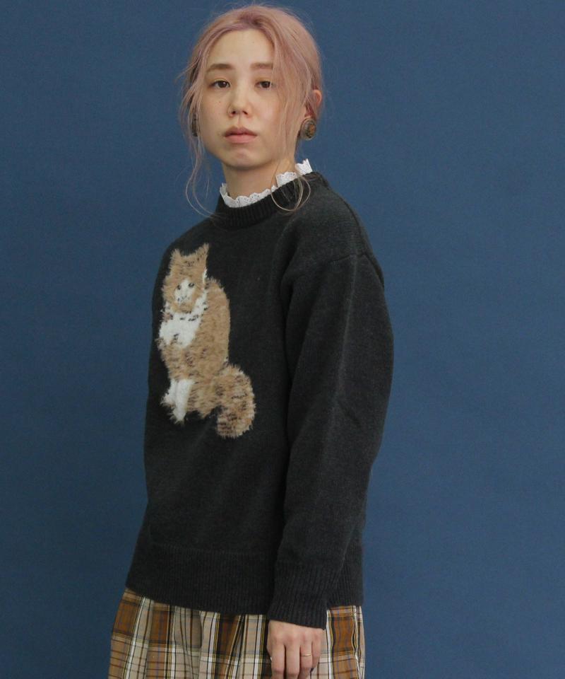 〇eiπe　ラムナイロン　ジャカード アメショプルオーバー