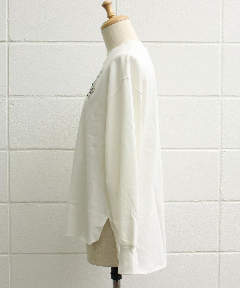 〇eiπe　フレンチブルドッグ/ボブくん刺繍　ロンTee