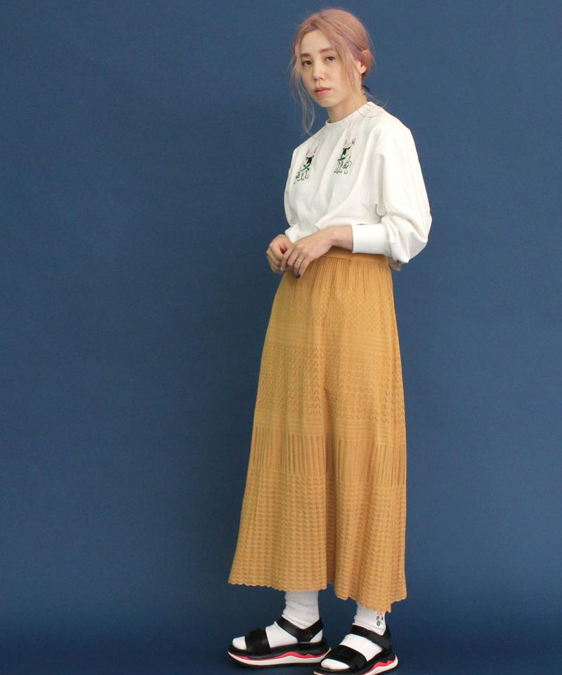 〇eiπe　フレンチブルドッグ/ボブくん刺繍　ロンTee