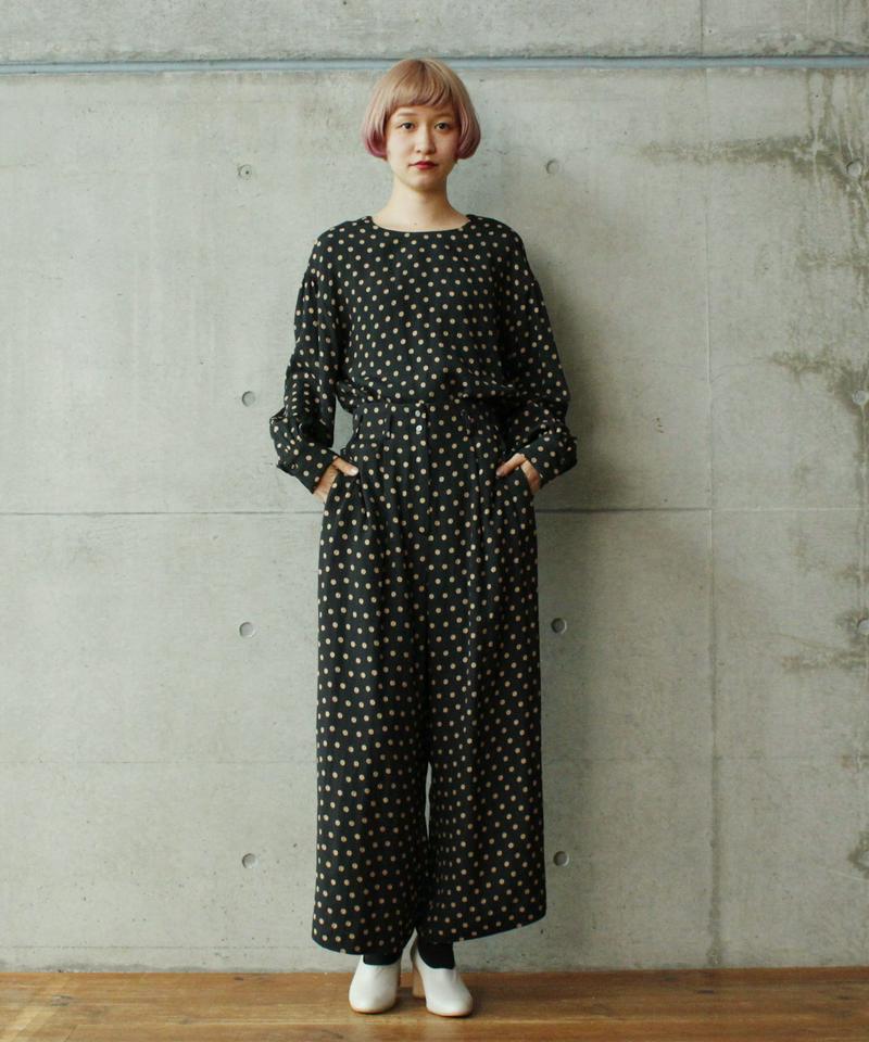 ○Ace/Cドットジャカードタックワイドパンツ