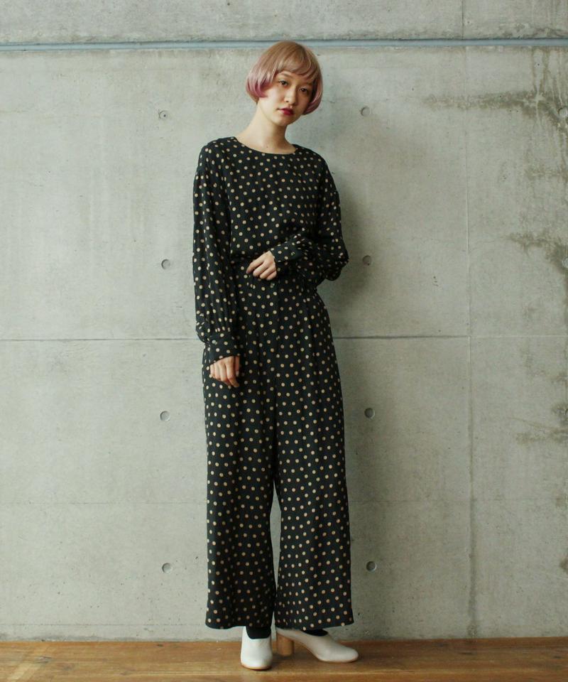 ○Ace/Cドットジャカードタックワイドパンツ