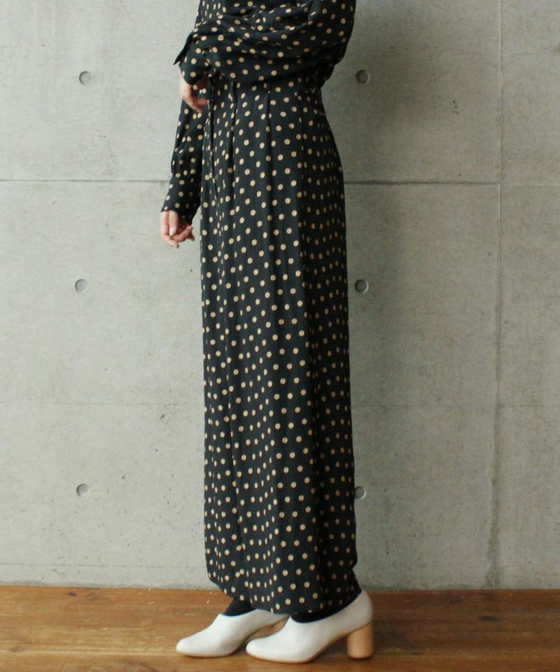 ○Ace/Cドットジャカードタックワイドパンツ