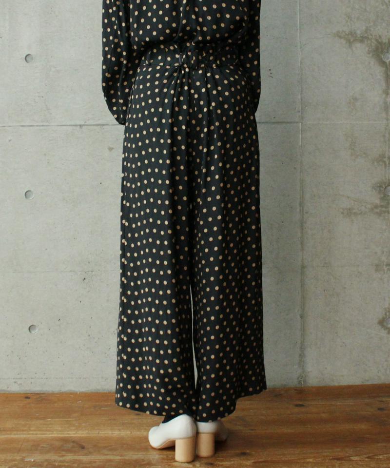 ○Ace/Cドットジャカードタックワイドパンツ