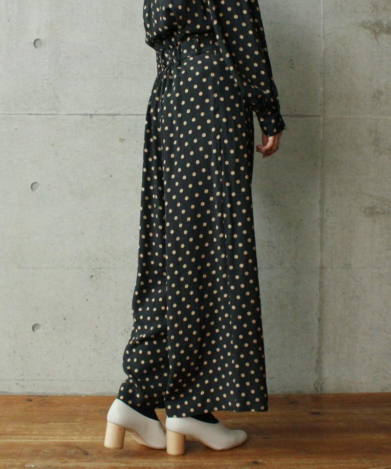 ○Ace/Cドットジャカードタックワイドパンツ