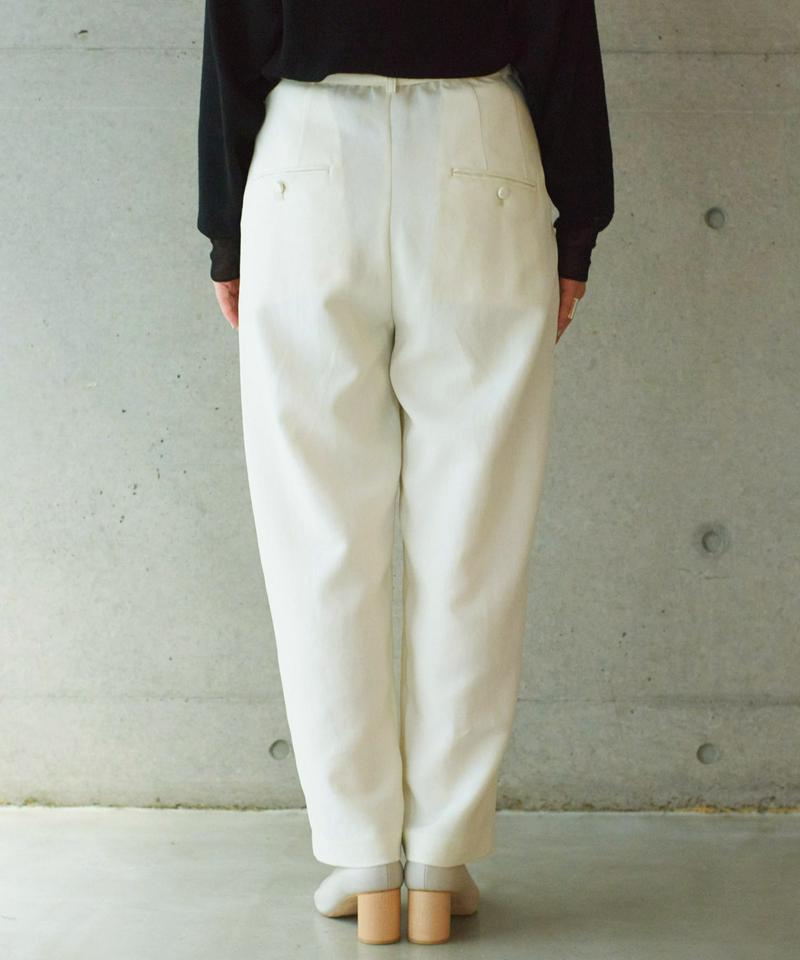 ○60/2 強撚平二重 ツータックパンツ（nitca）