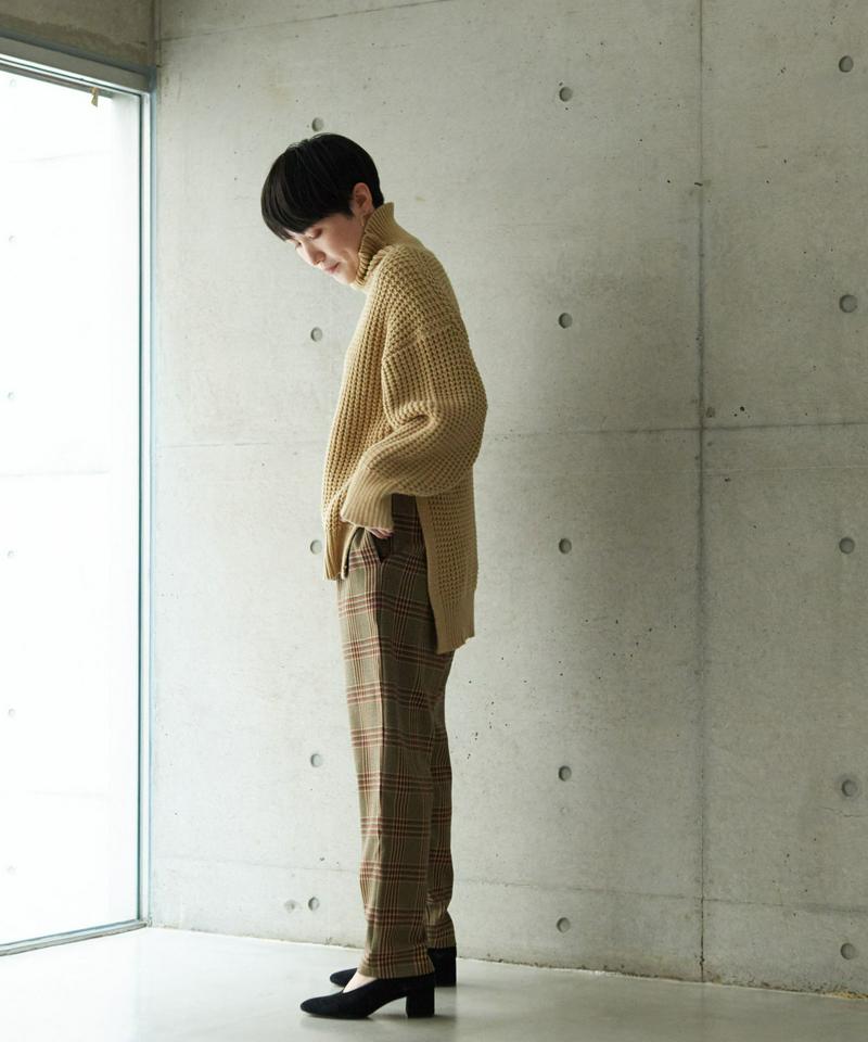 ○2/16Cotton/acrylicrylicタック編みプルオーバー