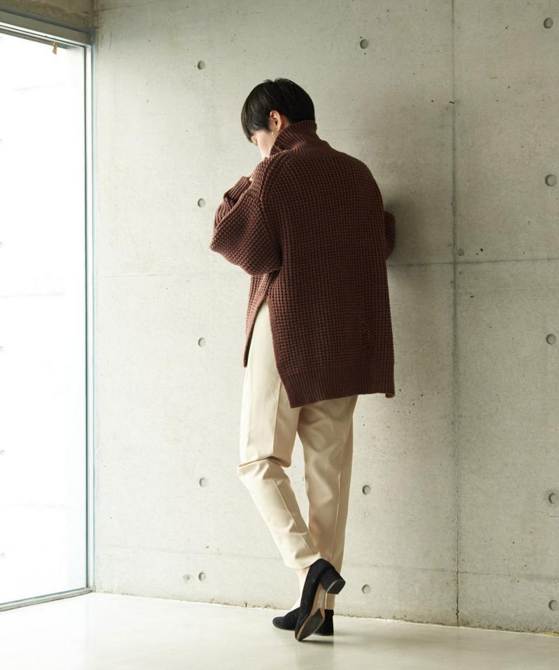 ○2/16Cotton/acrylicrylicタック編みプルオーバー
