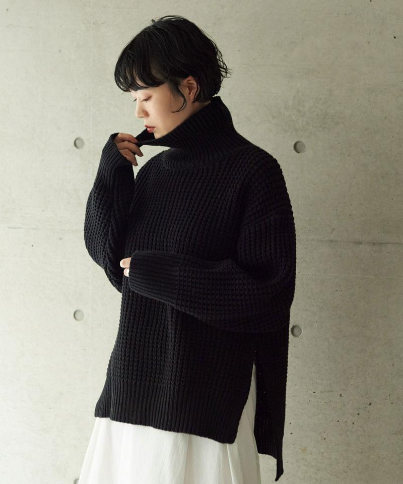 ○2/16Cotton/acrylicrylicタック編みプルオーバー